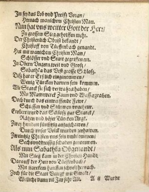 Warhafftige gute Newe Zeittung, auß dem Obern Krayß der Cron Ungarn : Von dem ... Sieg vnd Eroberung ...