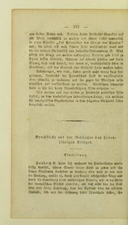 Bruchstuecke aus der Geschichte des siebenjaehrigen Krieges