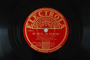 So hold, so reizend : aus "La Traviata"; (1. Akt) / Verdi