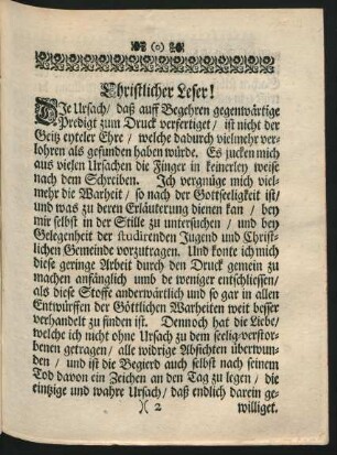 Christlicher Leser!