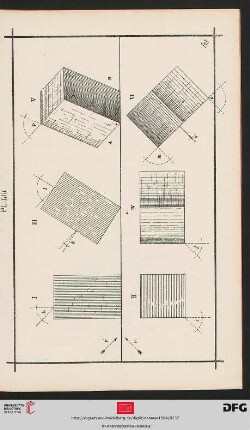 Pl. LII [Projektionen eines Quaders (Schraffur)]