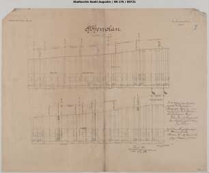 Strecke Niederpleis - Oberpleis: Höhenprofil Uthweiler - Oberpleis. Mit Kurvenband. NR Blatt 4