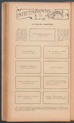 Entretenimientos : La imprenta empastelada