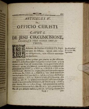 Articulus IV. De Officio Christi.