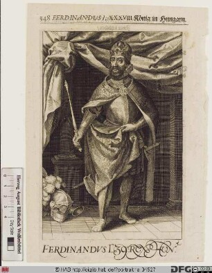 Bildnis Ferdinand I., römisch-deutscher Kaiser (reg. 1556-64)