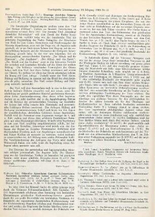 839 [Rezension] Festugière, André Jean, Ursprünge christlicher Frömmigkeit