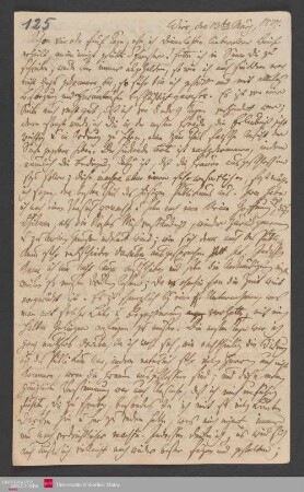 Schon vier oder fünf Tage, ehe ich Deinen letzten liebevollen Brief ..., … , 13.03.1827. - Benediktinerabtei St. Bonifaz in München und Andechs
