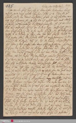 Schon vier oder fünf Tage, ehe ich Deinen letzten liebevollen Brief ..., … , 13.03.1827. - Benediktinerabtei St. Bonifaz in München und Andechs