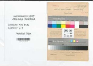 Entnazifizierung Otto Voelkel , geb. 19.01.1892 (Knappschaftsoberinspektor)