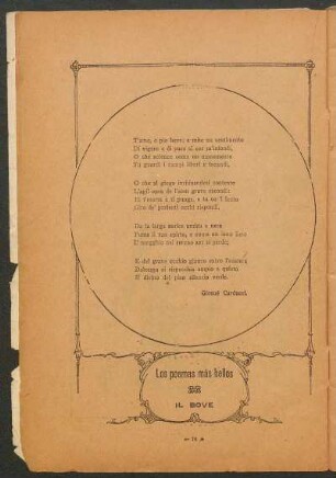 Il bove : Los poemas más bellos