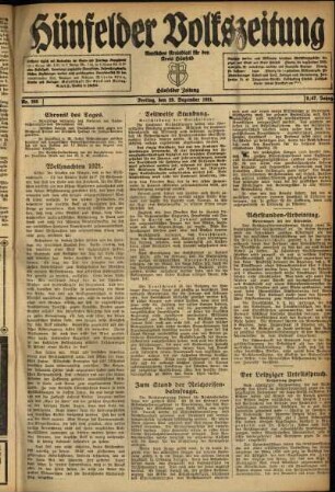 Ausgabe vom Freitag, den 23. Dezember 1921.