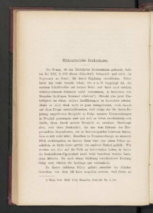 Mittelalterliche Denkmünzen