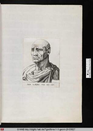 Galba, VII. römischer Kaiser.