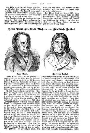 Jean Paul Friedrich Richter und Friedrich Fröbel