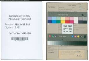 Entnazifizierung Wilhelm Schnettker , geb. 13.05.1900 (Fabrikarbeiter)