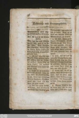 Bekentniß- und Bereuungslieder.