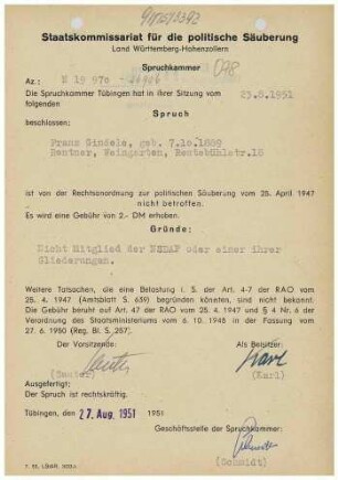 Gindele, Franz