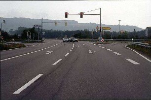Teilknoten West: Zufahrt von Westen