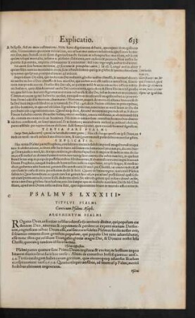 Psalmus LXXXIII.