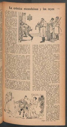 La crónica escandalosa y los reyes