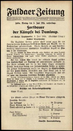 Ausgabe vom Montag, den 05. Juni 1916.