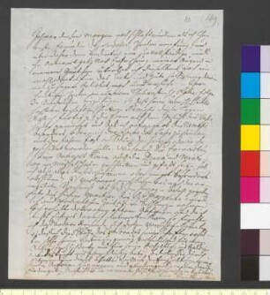 Brief von Reiffenstein, Johann Friedrich an Goethe, Johann Wolfgang von