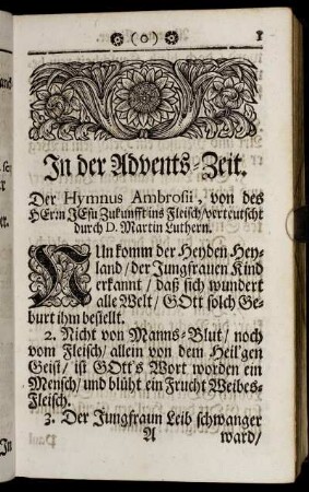 In der Advents- Zeit. - Auf das Fest Mariä Verkündung.