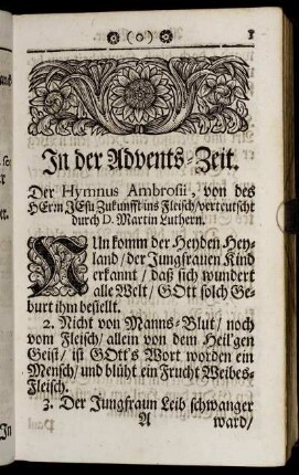 In der Advents- Zeit. - Auf das Fest Mariä Verkündung.