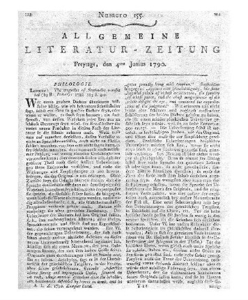 Sophocles: The Tragedies. Translated by R. Potter. London: Robinson 1788