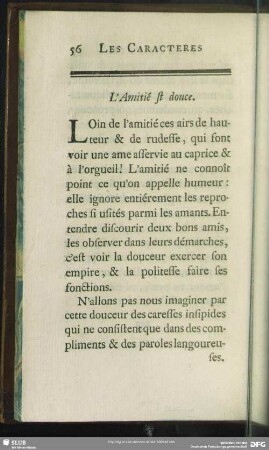 L' Amitié est douce