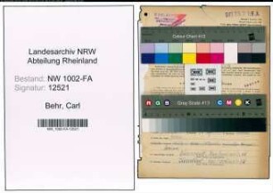 Entnazifizierung Carl Behr, geb. 28.03.1901 (Milchhaendler)