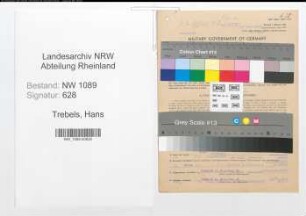 Entnazifizierung Hans Trebels , geb. 01.12.1921 (Polizist)
