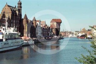 Langebrücke Danzig mit Krantor