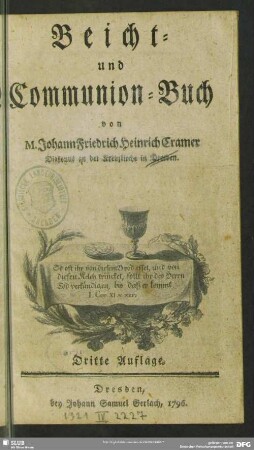 Beicht- und Communion-Buch