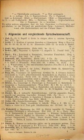 Antiquarischer Katalog. 234. 1896