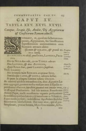 Caput XV. Tabula XXV. XXVI. XXVII.