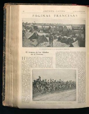 El avance de los aliados en el Somme.