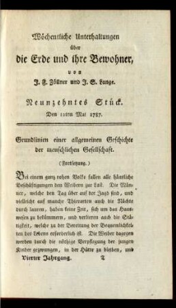 Neunzehntes Stück
