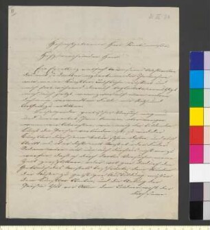 Brief von Meyer, Nikolaus an Goethe, Johann Wolfgang von