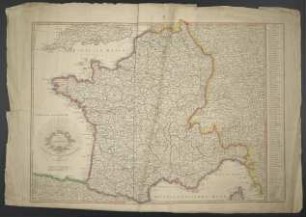Karte von Frankreich : Nach der letzten Granz-Berichtigung