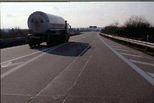 Ausfahrt aus Tangente Südwest (Mannheim Richtung Karlsruhe) zu Nebenfahrbahn West (Heidelberg Richtung Karlsruhe)