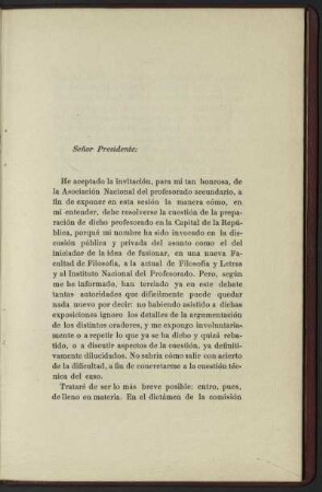 La formación del Profesorado Secundario - La fusión del Instituto Nacional del Profesorado Secundario con la Facultad de Filosofía y Letras de la Universidad de la Capital