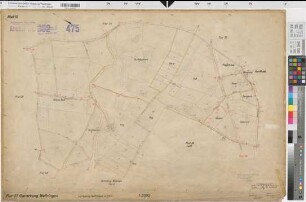 Wettringen (Wettringen), Umlegung Wettringen, Bl. 16 Zuteilungskarte Flur 37
