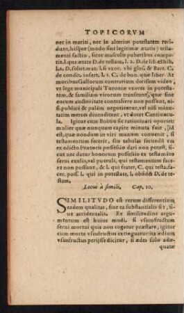 Locus a simili. Cap. 10.