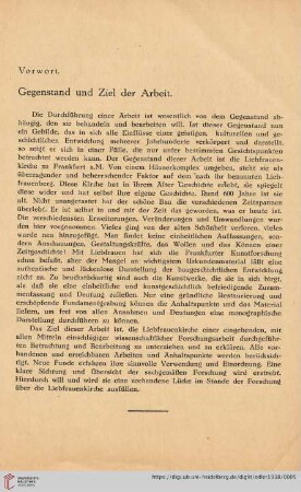 Vorwort: Gegenstand und Ziel der Arbeit