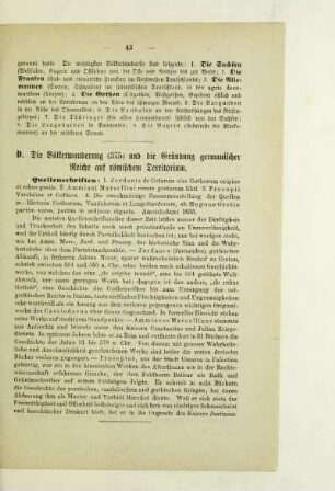 D. Die Völkerwanderung (375) und die Gründung germanischer Reiche auf römischen Territorium