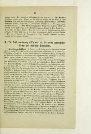 D. Die Völkerwanderung (375) und die Gründung germanischer Reiche auf römischen Territorium