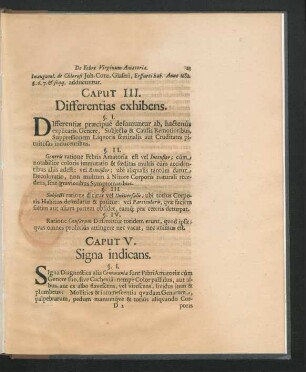 Caput V. Signa indicans.