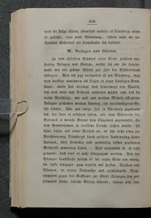 M. Anlagen und Gärten.