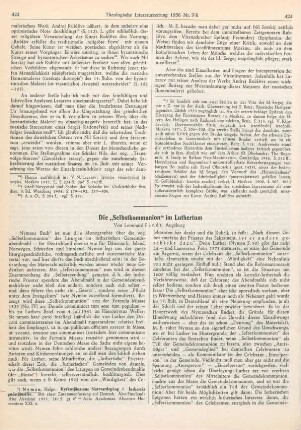 423-426 Die Selbstkommunion im Luthertum